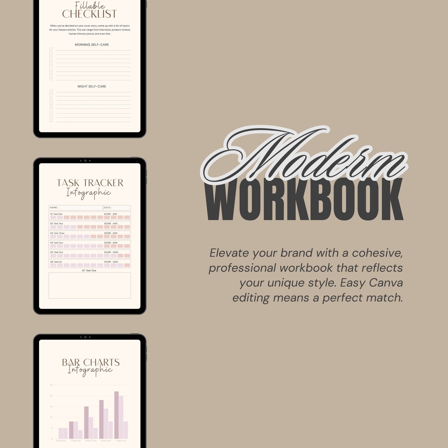 PLR Workbook Template Canva Editable- DFY Digital Product