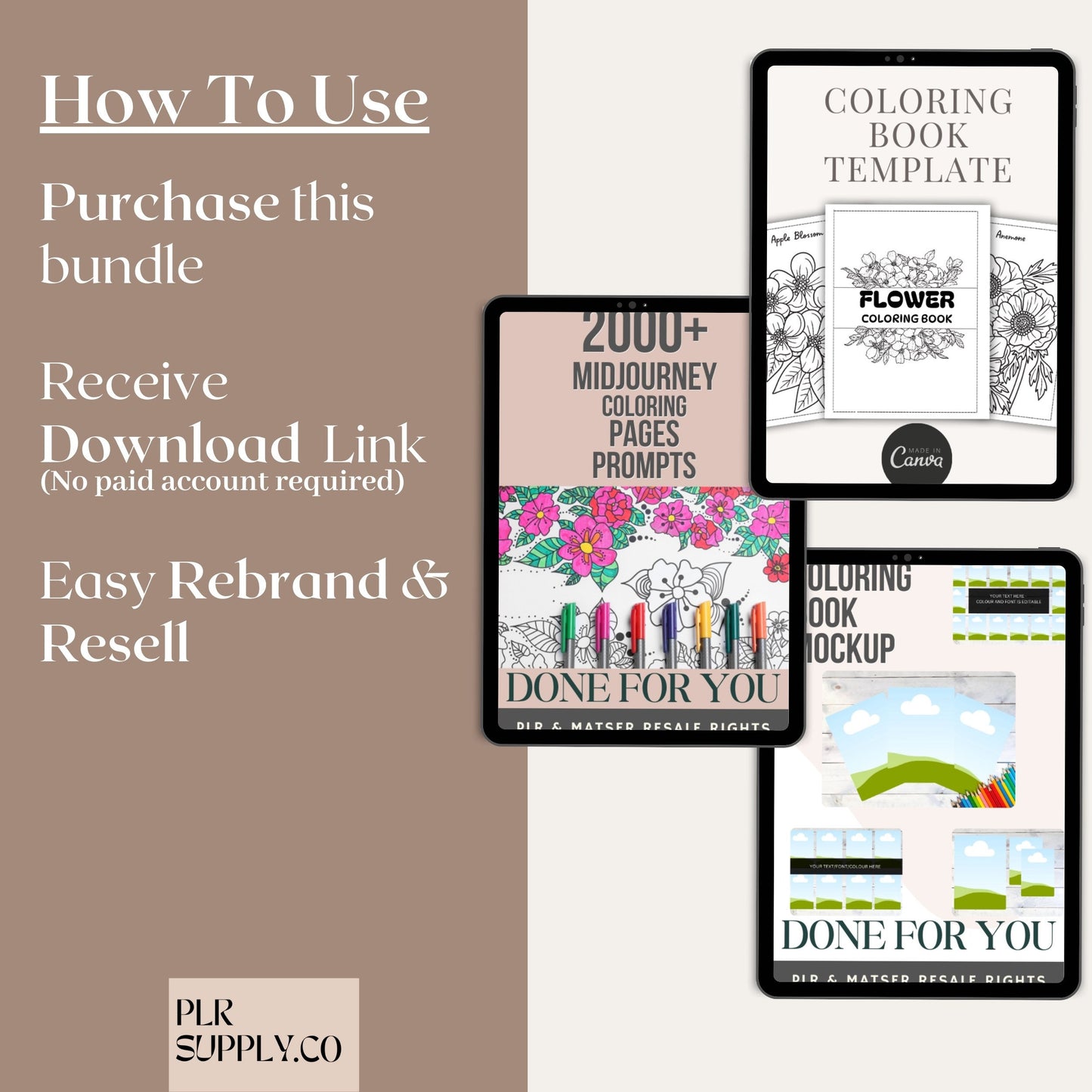PLR Midjourney Prompts Bundle Master Resell Rights PLR Digital Products zum Verkauf auf Etsy Ai Art Prompts Passive Income Malbücher