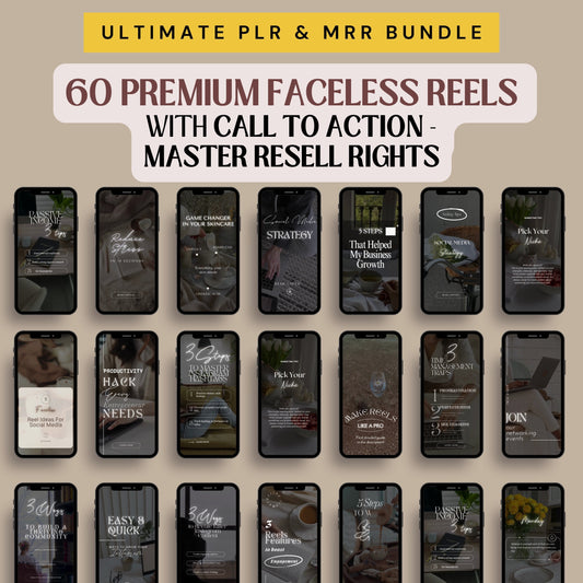 Faceless Instagram Reels Business Coaching Templates with Resell Rights- DFY Digital Product
