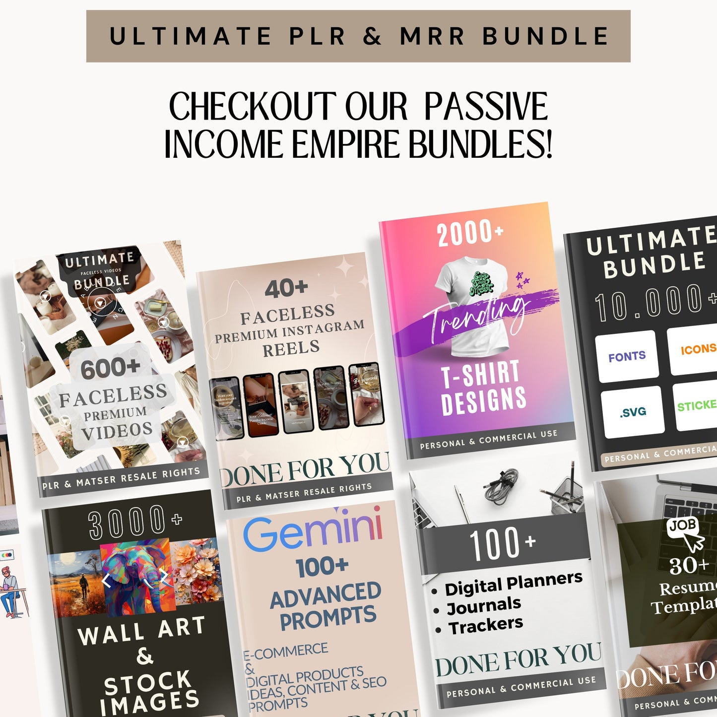 PLR Faceless Reels-Videos-Bundle mit Master-Resell-Rechten und PLR, MRR Faceless Marketing für Sie zum Verkauf auf Etsy mit Faceless Guide