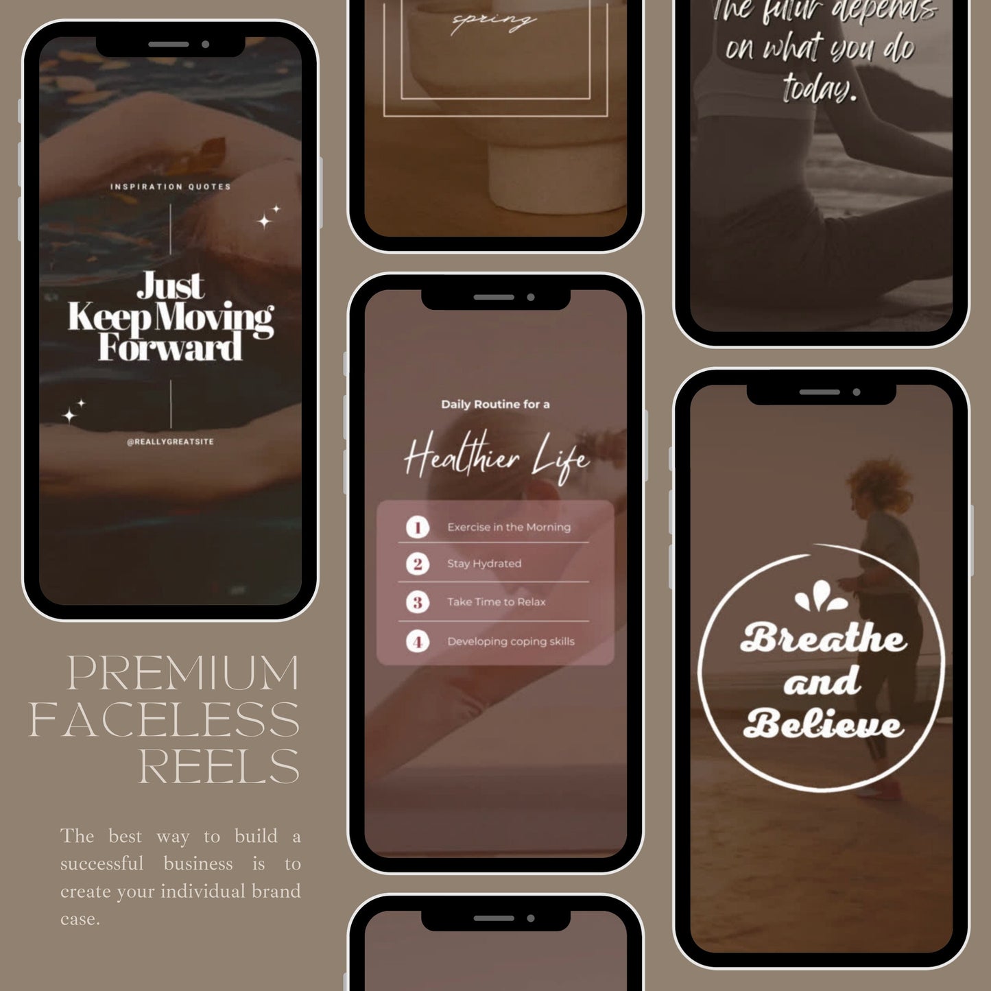 Faceless Wellness Instagram Reels Bundle with Resell Rights- DFY Digital Product
