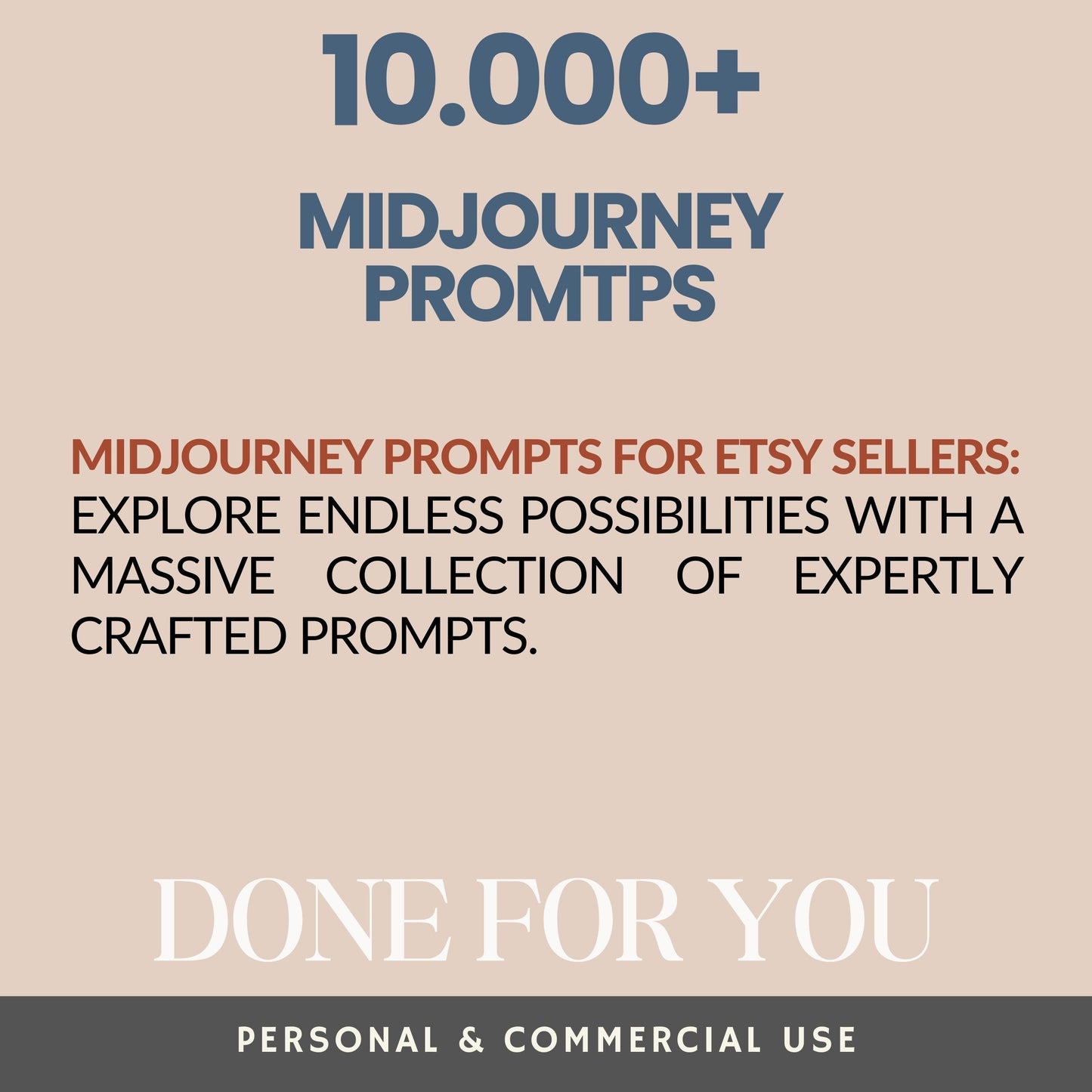 PLR Midjourney Prompts Master Resell Rights MRR Ai Prompts, PLR Digital Products zum Verkauf auf Etsy, Ai Art Prompts für Ihr passives Einkommen