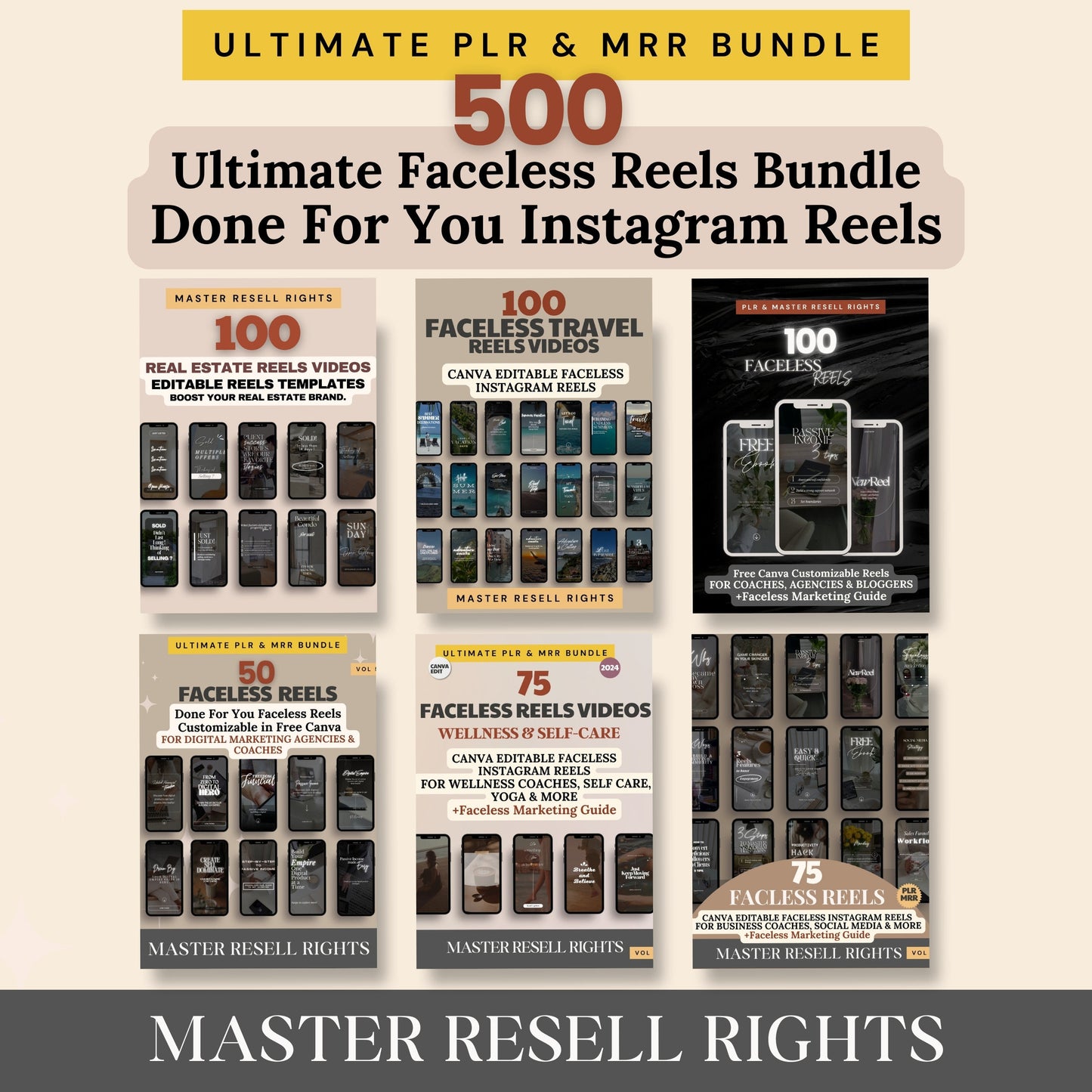 Ultimate Faceless Marketing Course + Reels + Videos Bundle with Resell Rights- DFY Digital Product
