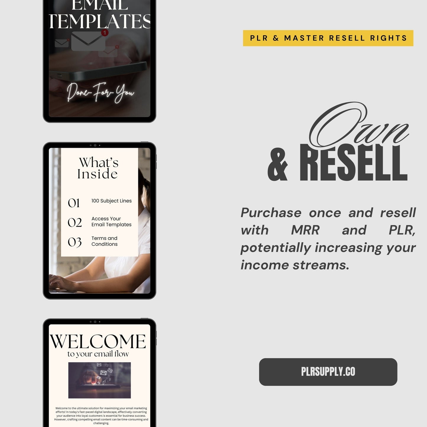 Email Marketing Guide + Email Templates with Resell Rights- DFY Digital Product