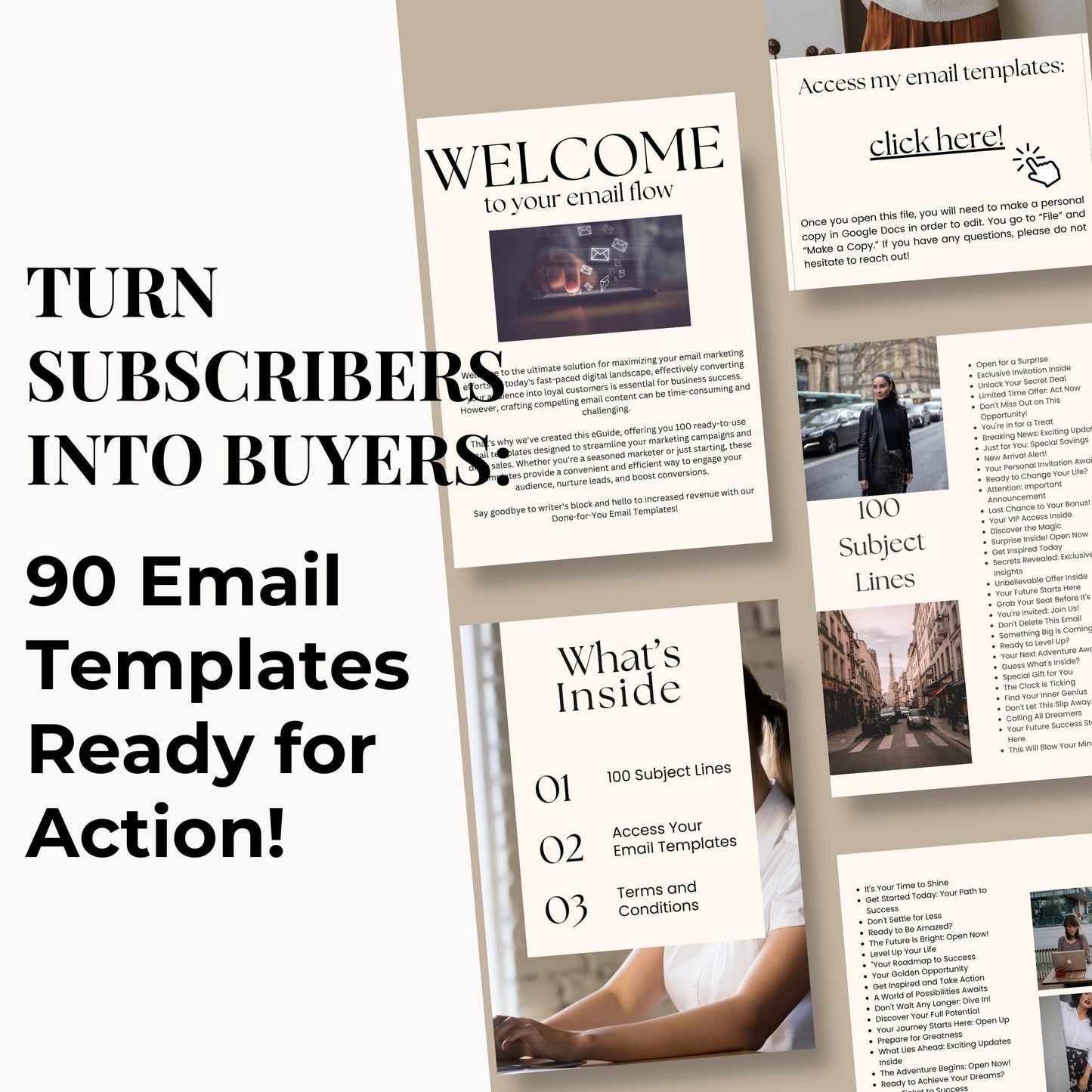 Email Marketing Guide + Email Templates with Resell Rights- DFY Digital Product