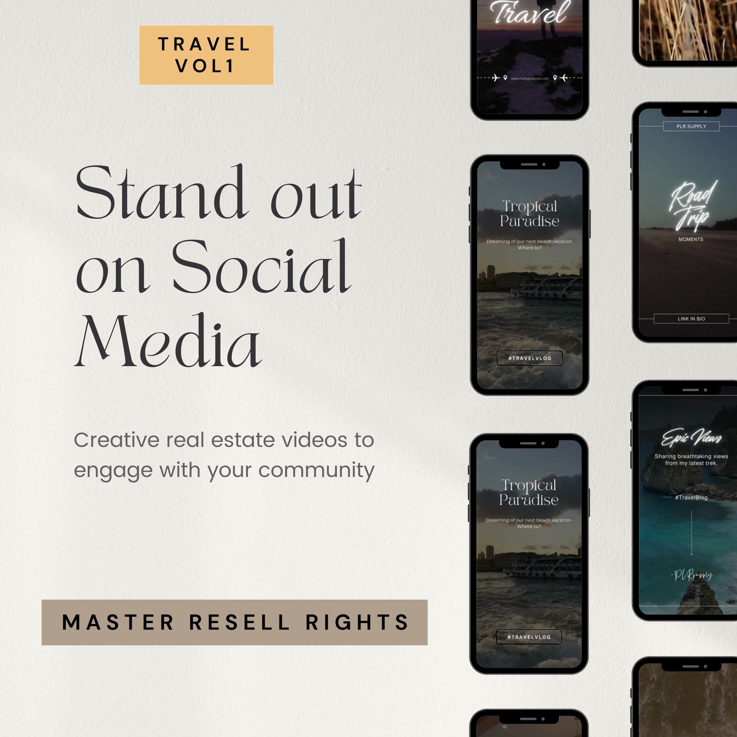 Faceless Travel Instagram Reels Bundle Master Resell Rights- DFY Digital Product