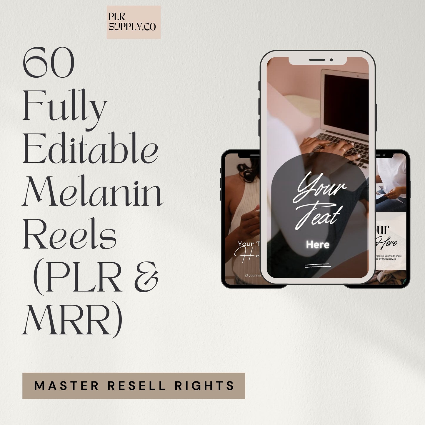 Faceless Melanin Instagram Reels Videos Resell Rights vol 2- DFY Digital Product