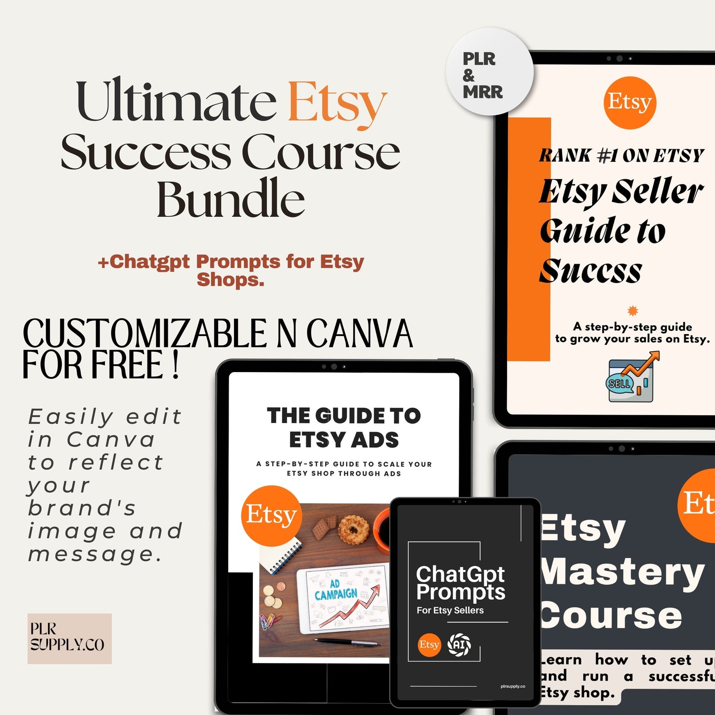Etsy Sellers Success PLR Course Etsy Shop Kit with Resell Rights- DFY Digital Product