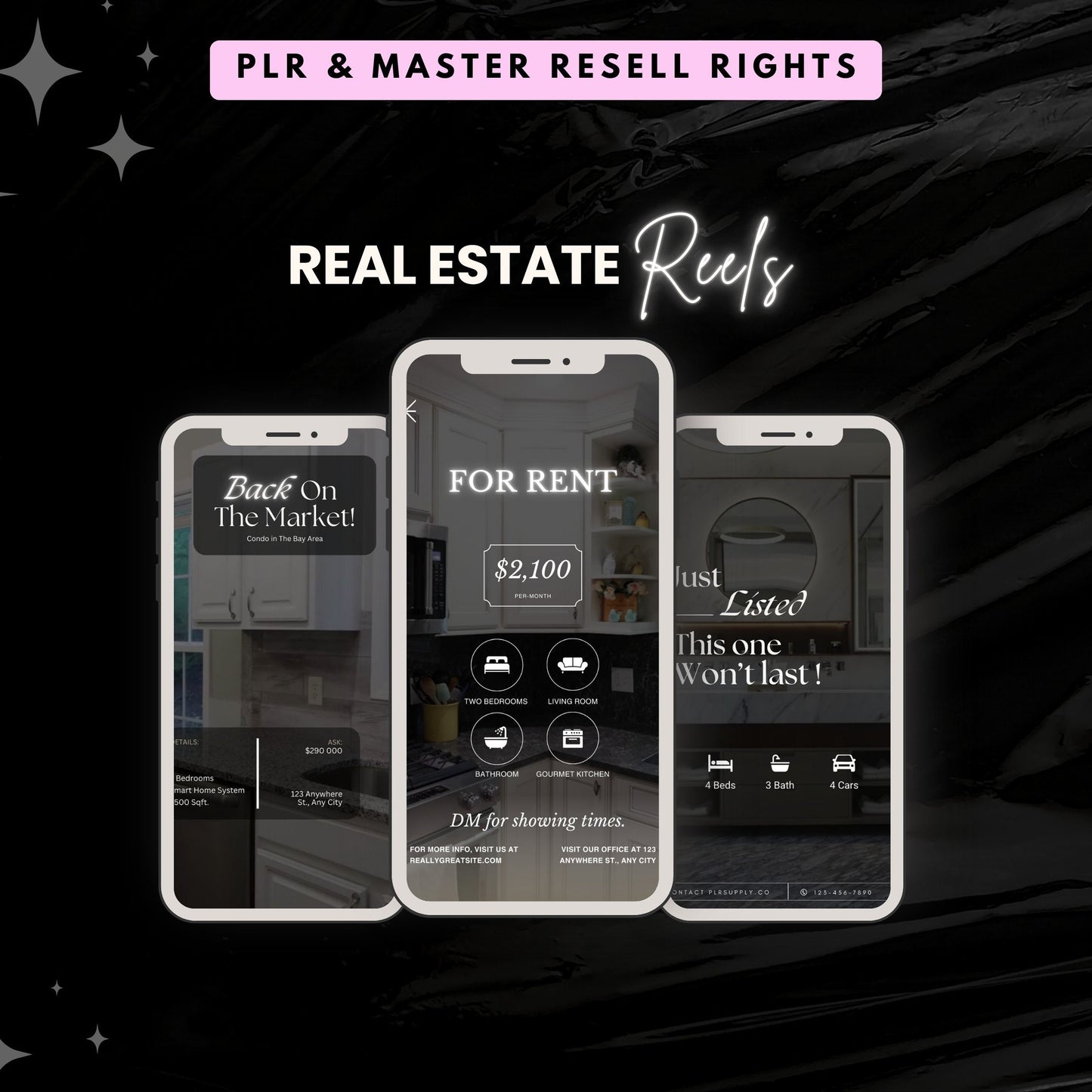 Faceless Reels Bundle MRR Instagram Reels Master Resell Right Luxury