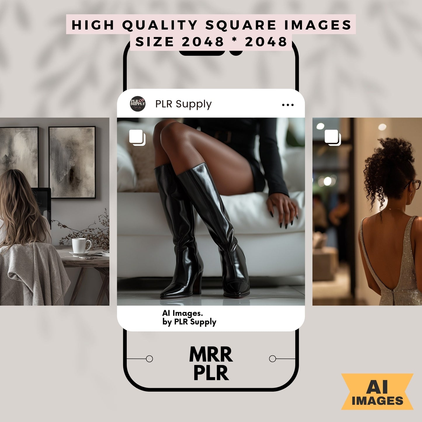 MRR Faceless Instagram Posts Stock Photos Faceless Marketing AI Images