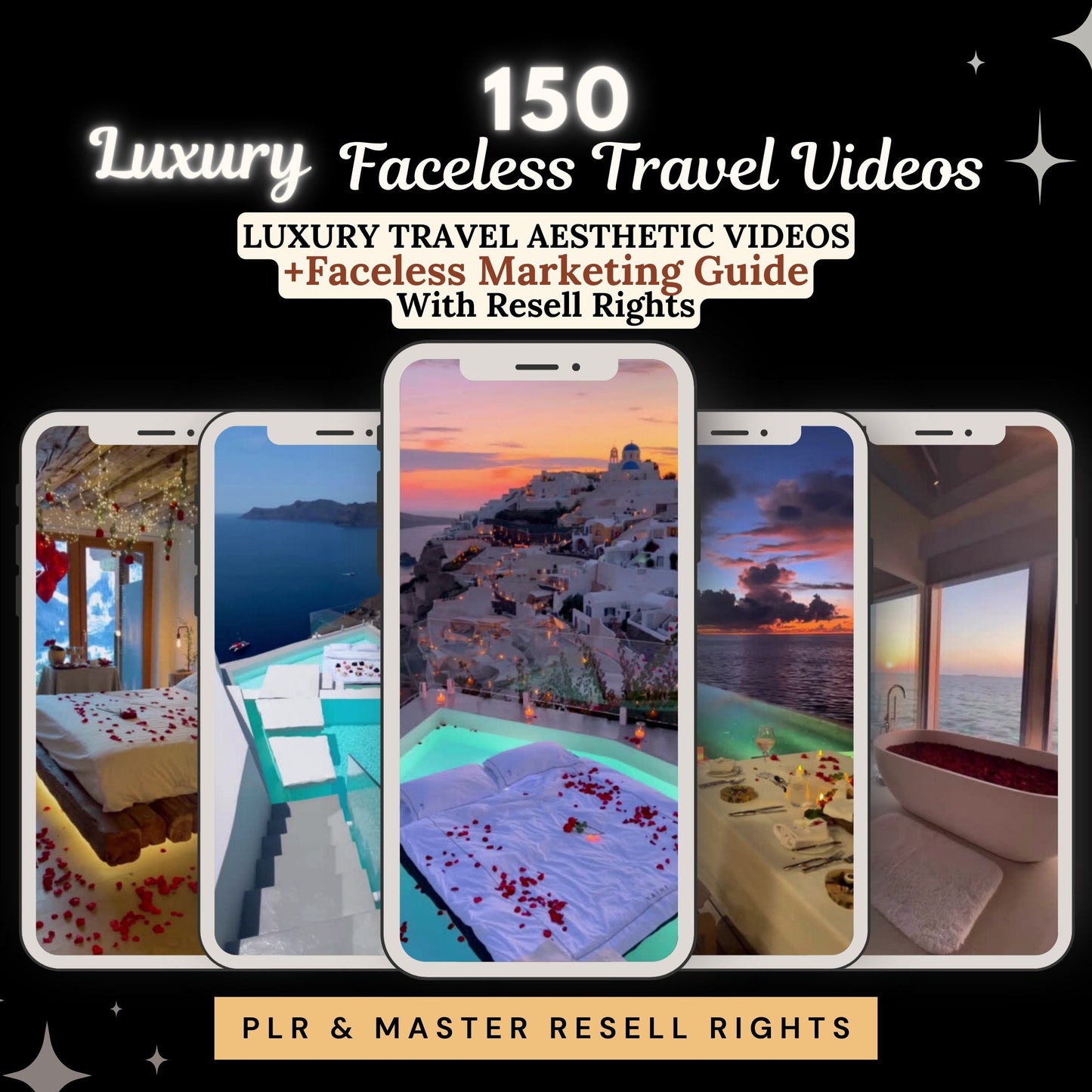 Faceless Travel Reels Luxury Travel Videos, Travel Influencer Canva Templates