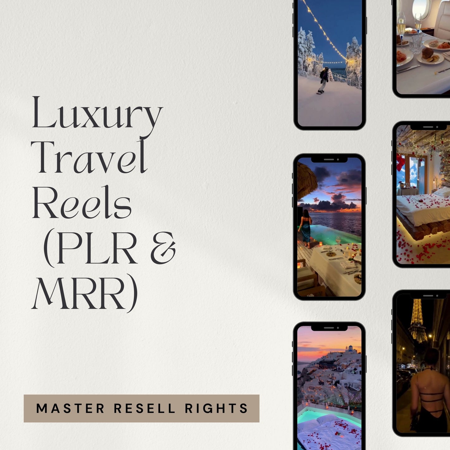 Faceless Travel Reels Luxury Travel Videos, Travel Influencer Canva Templates