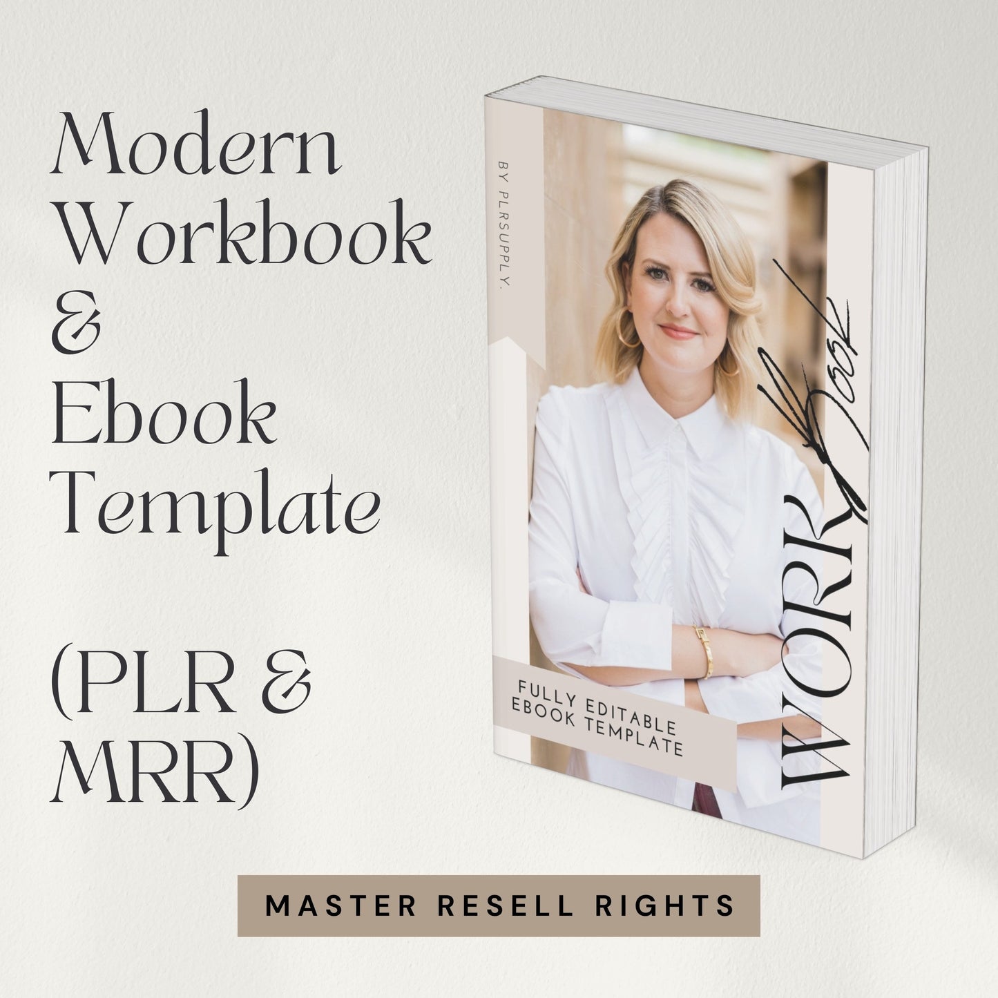 MRR Workbook Coaching Template Ebook Canva Template Resell Rights Life Coach Branding Kit