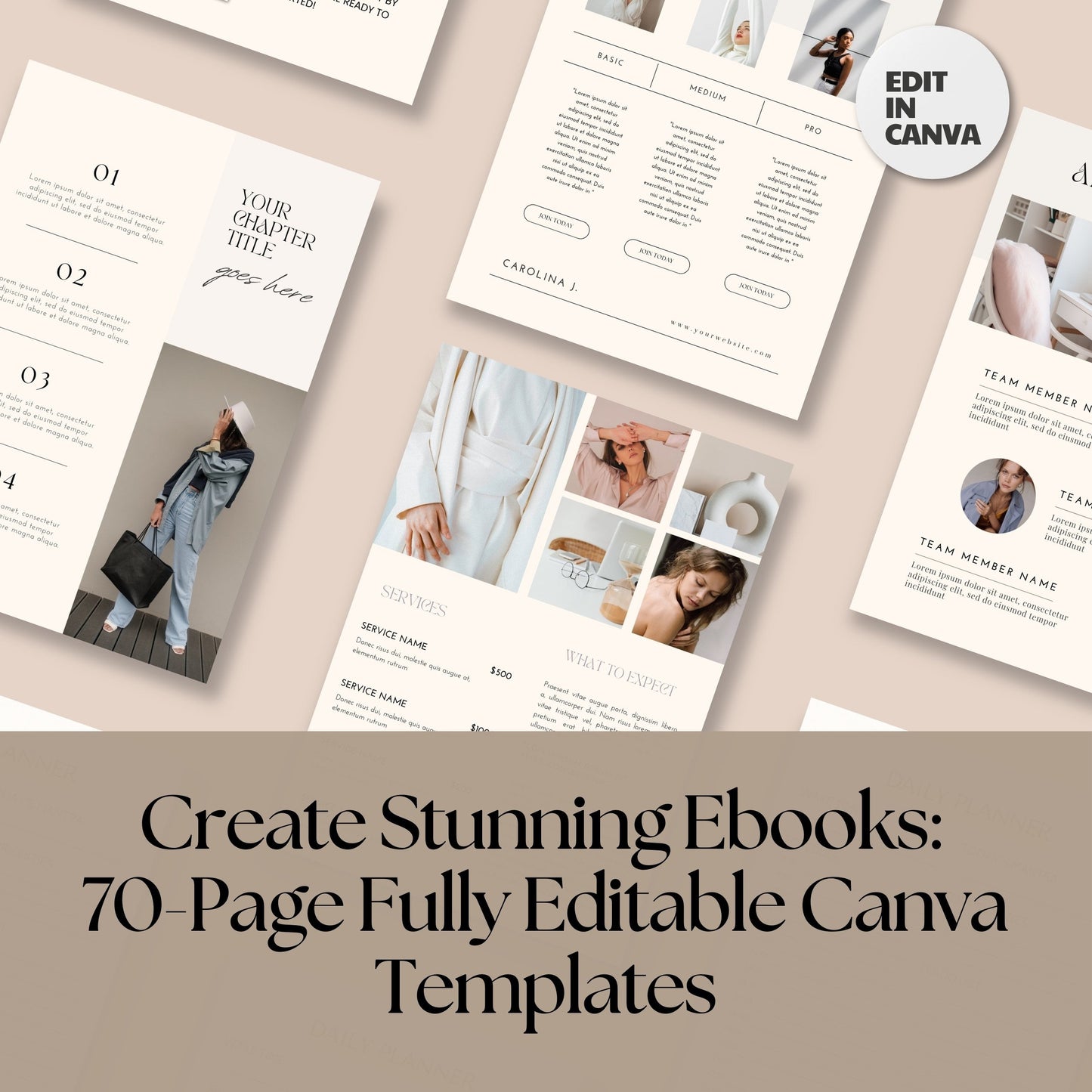 MRR Workbook Coaching Template Ebook Canva Template Resell Rights Life Coach Branding Kit