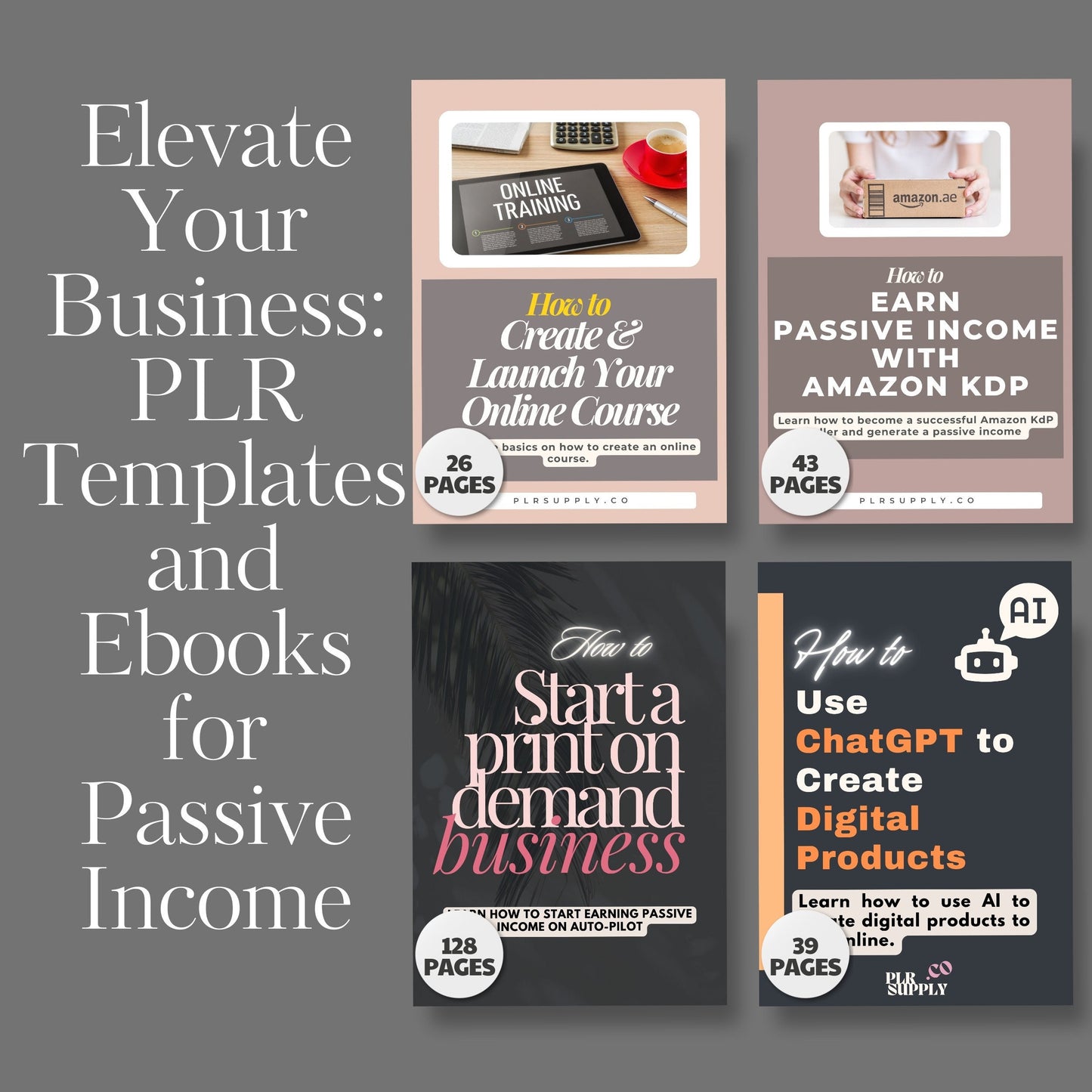 PLR Course Bundle for Passive Income Master Resell Rights Digital Marketing MRR Digital Products