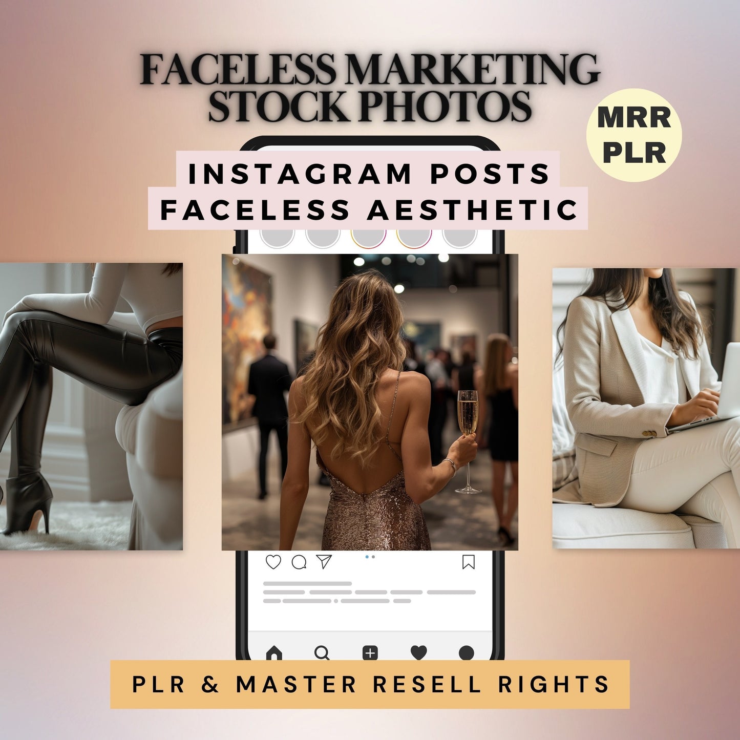 MRR Faceless Instagram Posts Stock Photos Faceless Marketing AI Images