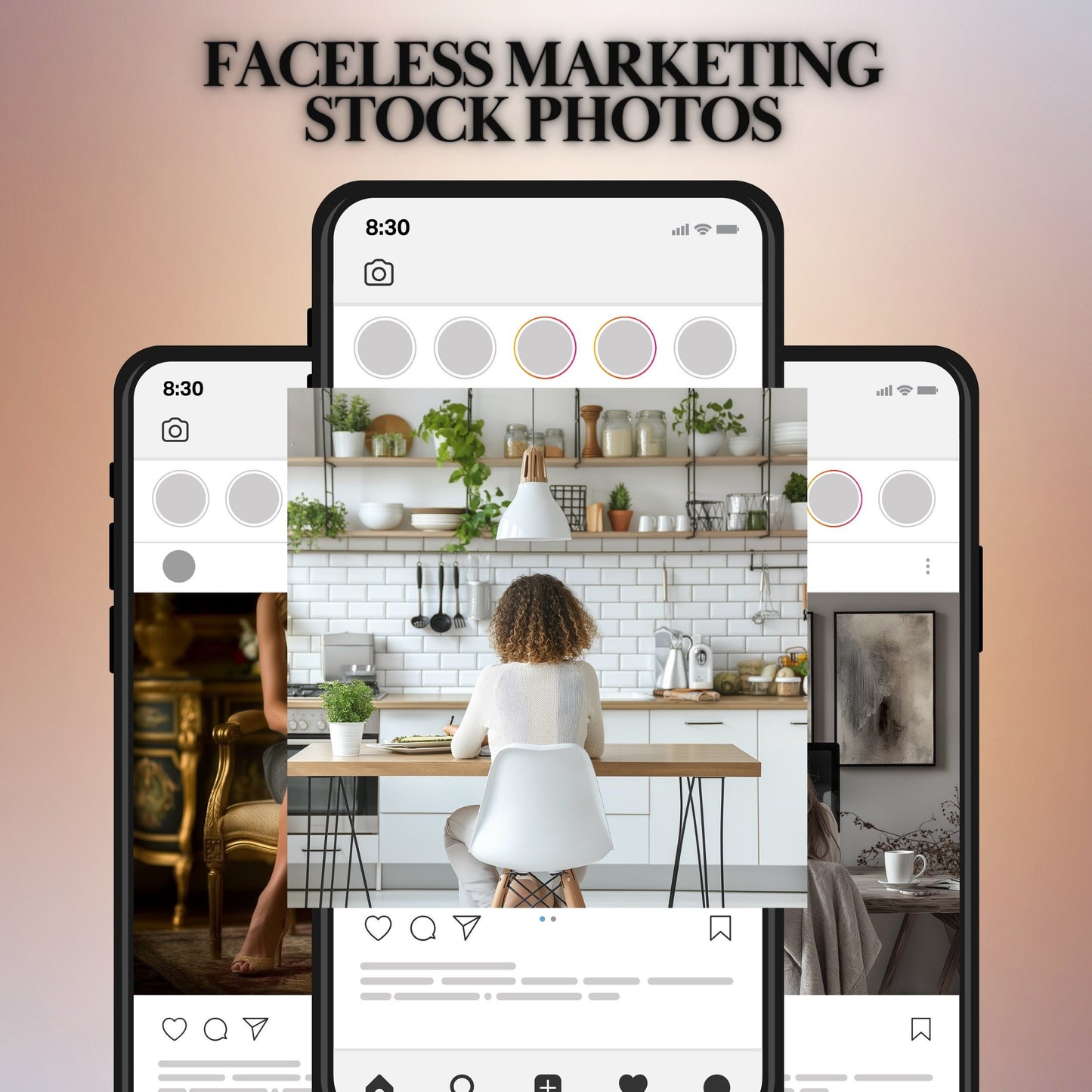 MRR Faceless Instagram Posts Stock Photos Faceless Marketing AI Images