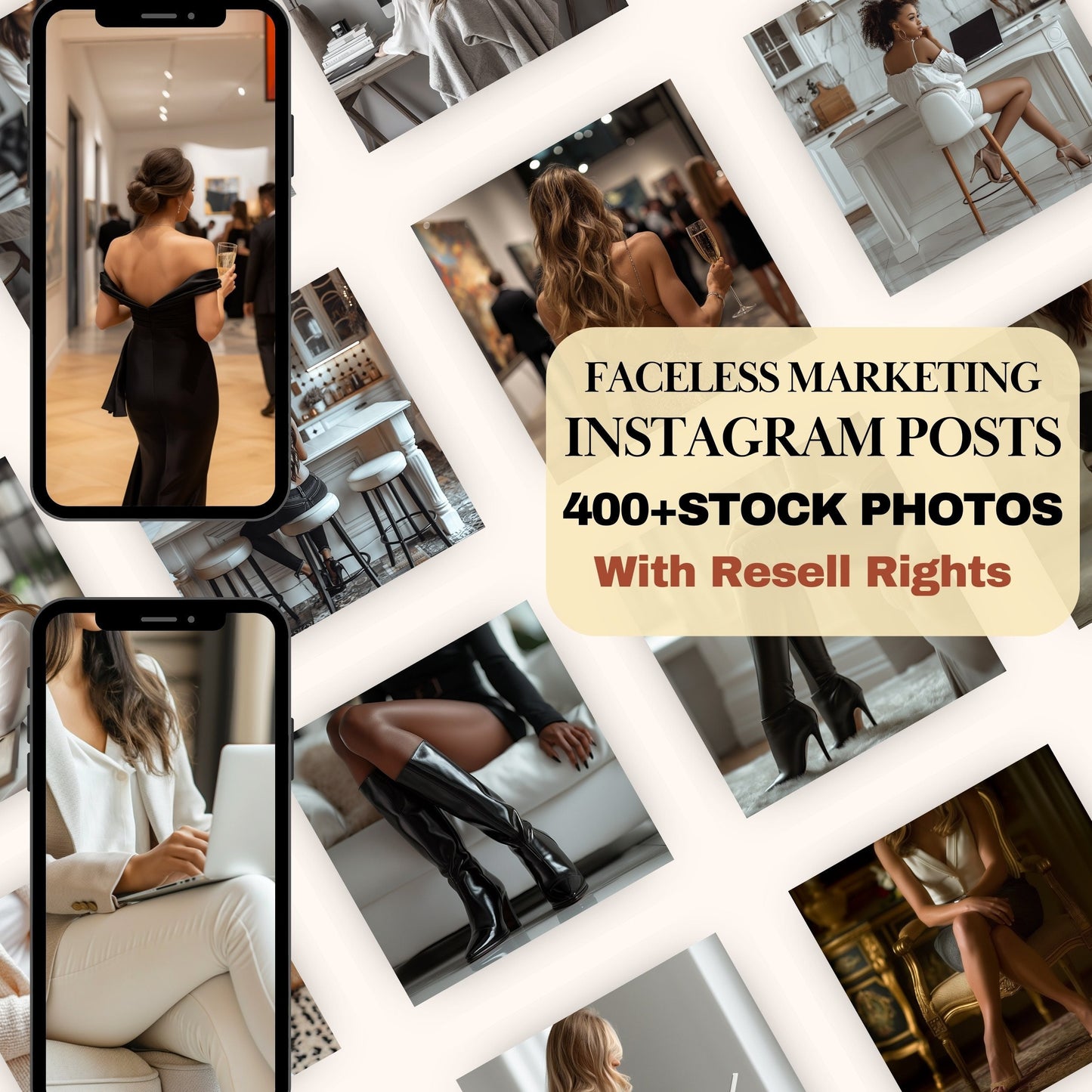 MRR Stock Photos Faceless Instagram Posts Faceless Marketing AI Images