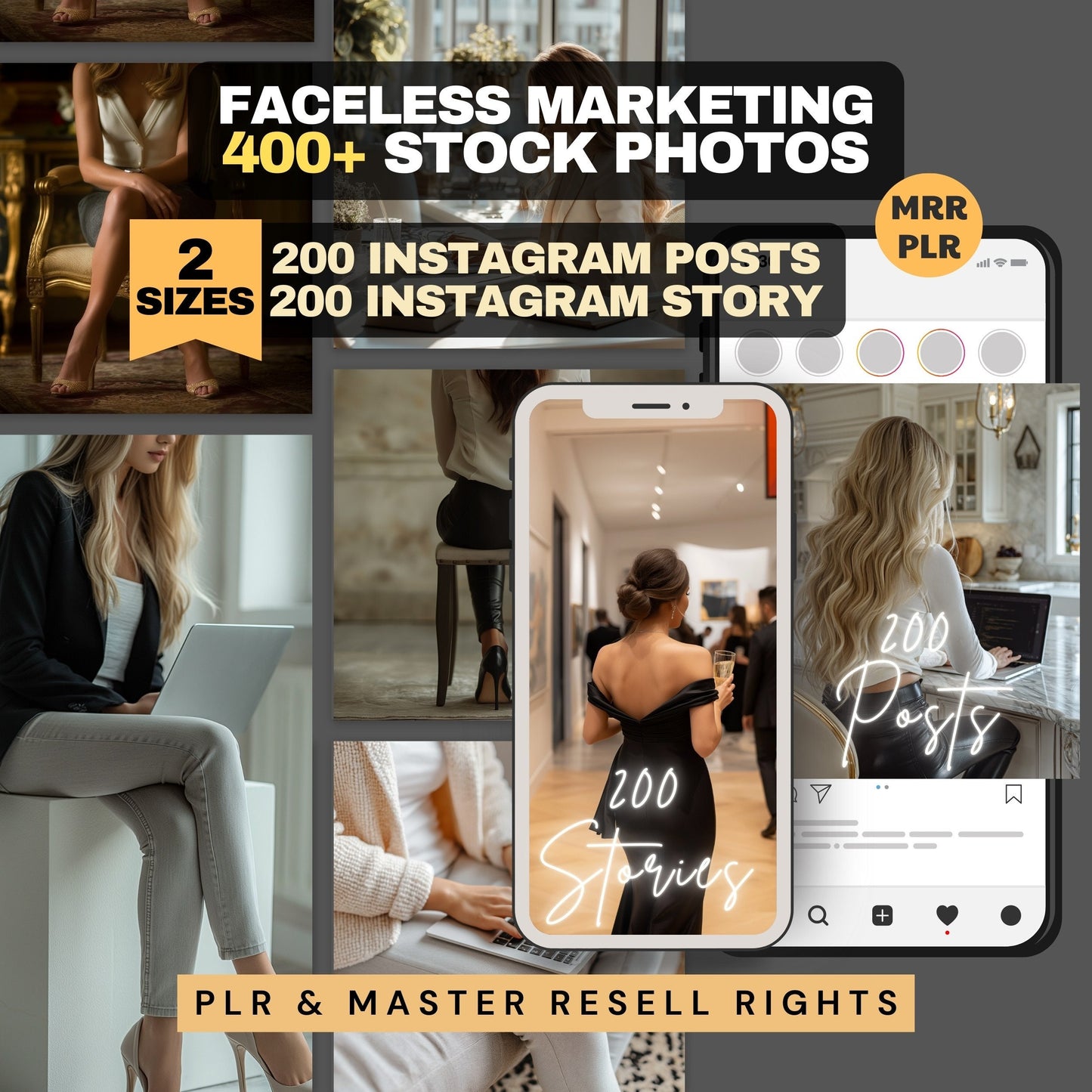 MRR Stock Photos Faceless Instagram Posts Faceless Marketing AI Images