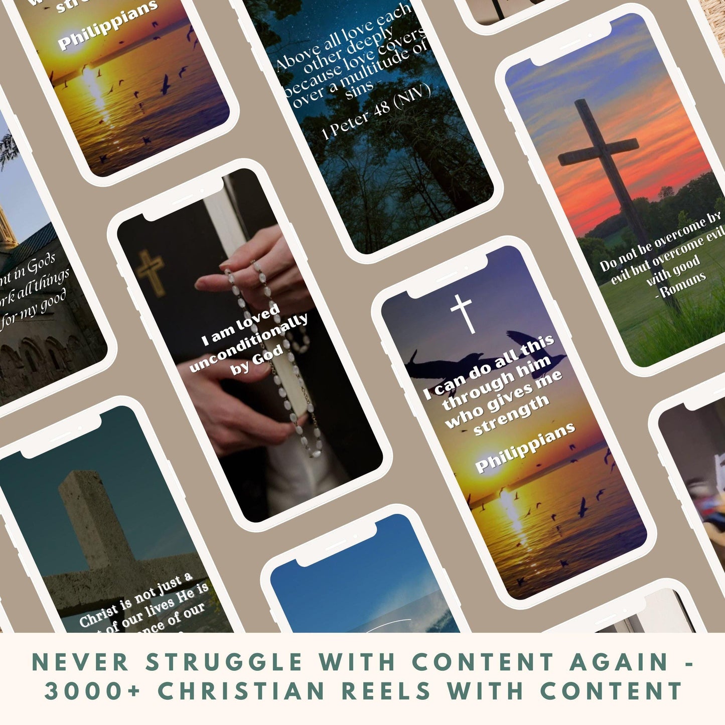 Christian Reels Faceless Instagram Reels, Bible Verses, Quotes, Christian Quotes MRR