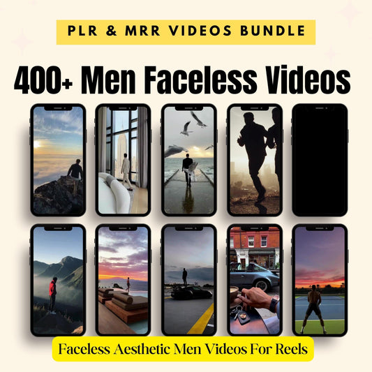 Faceless Men Videos Reels Master Resell Rights