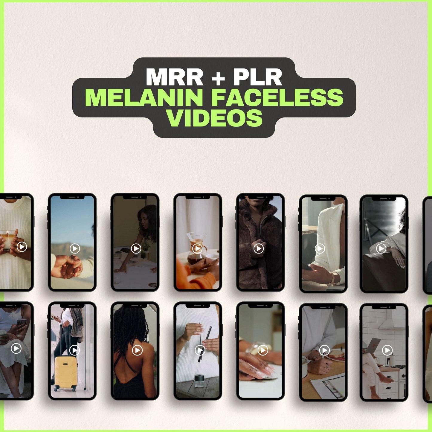 Ultimate Faceless Videos Bundle MRR Faceless Marketing Mobile Videos