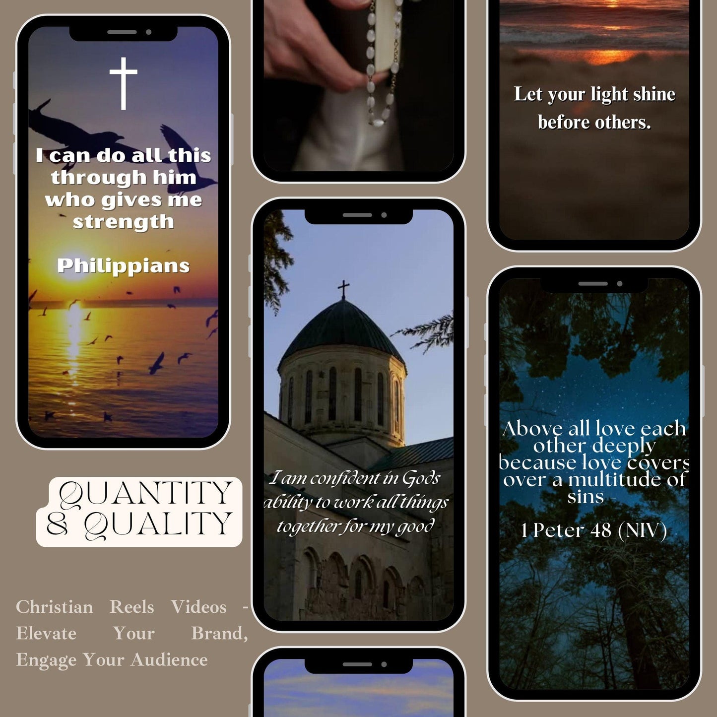 Christian Reels Faceless Instagram Reels, Bible Verses, Quotes, Christian Quotes MRR