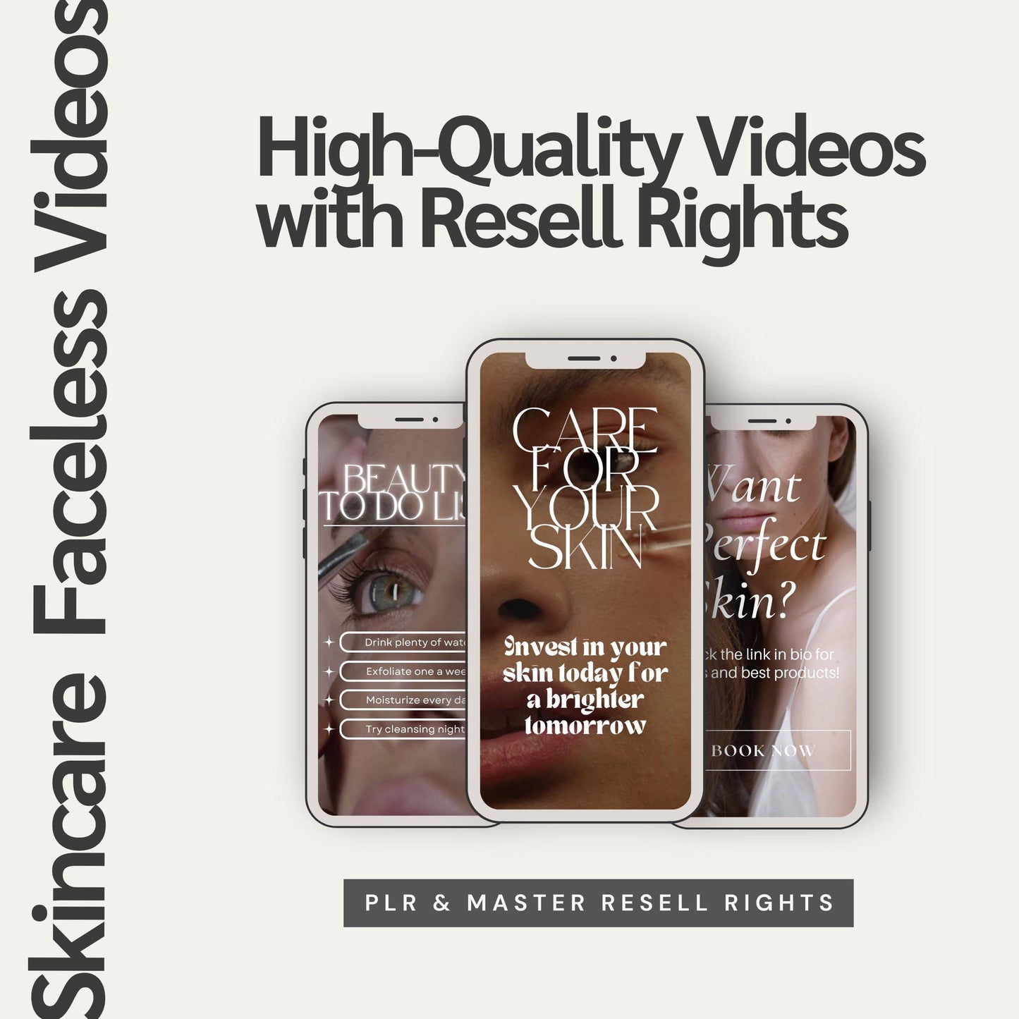 Skincare Instagram Reels Esthetician Templates with Resell Rights